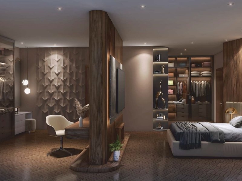Sattva Lago luxury apartment living room interior 4BHK